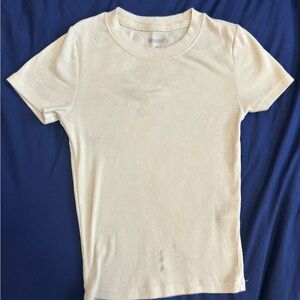 Hollister Kids Cream Short Sleeve Tee